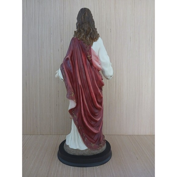 Sacred Heart of Jesus Resin Statue Florentine Collection 13.75" Heavy Duty - Picture 8 of 16